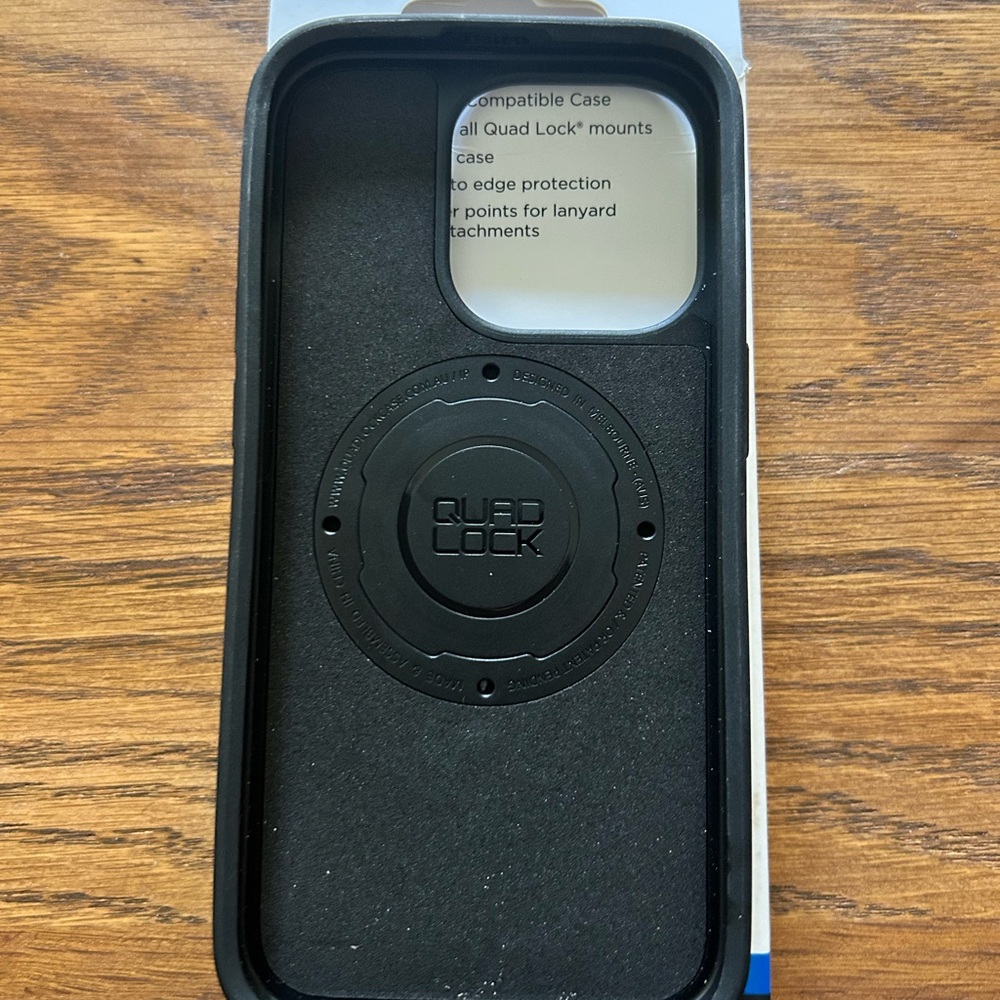 Quad Lock Black Phone Case